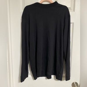 CROFT&BARROW Black Mockneck Sweater